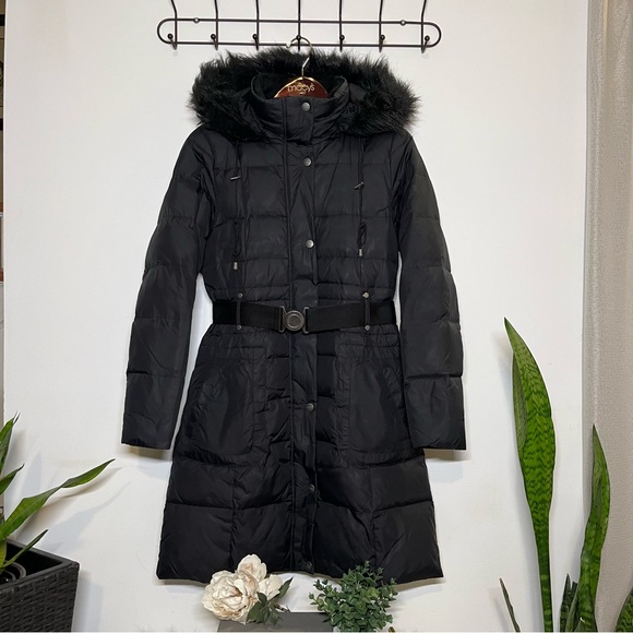 DKNY Down-filled Coat, Black, XS - Picture 10 of 13